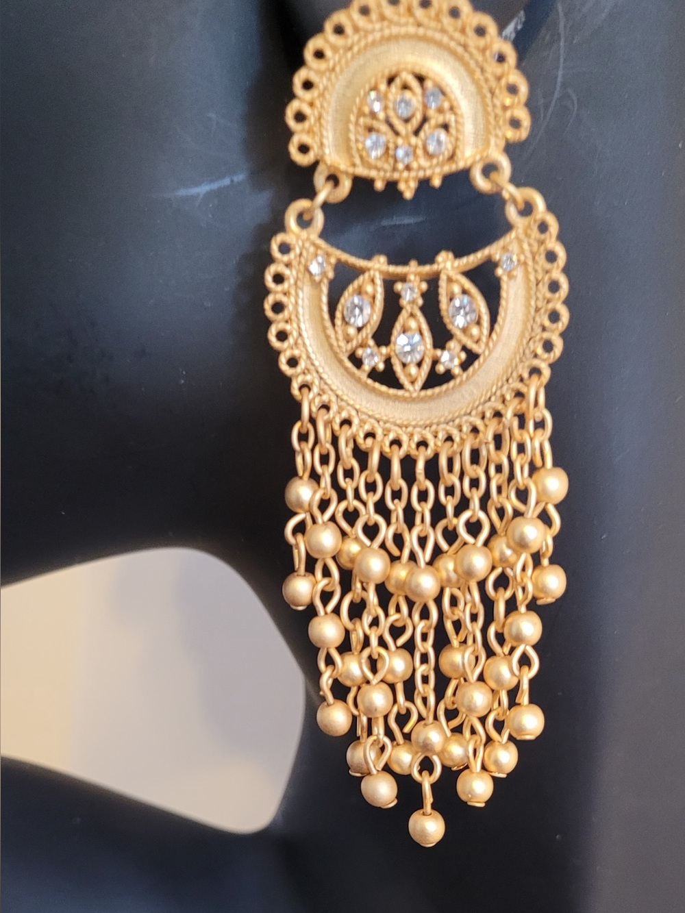 Elegant Gold chandelier earrings